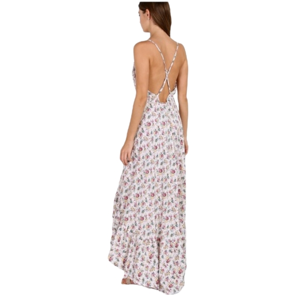 Auguste cross strap Floral high low maxi dress - Picture 2 of 16